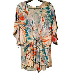 On The Road Tropical Romper Size Large Hawaiian